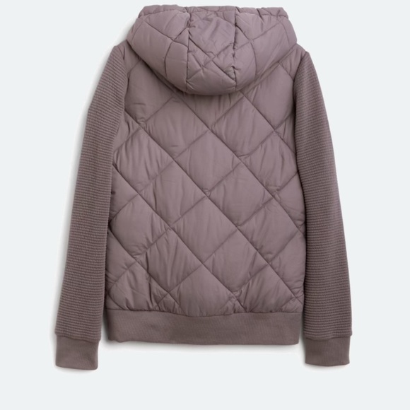 Marc New York Mixed Material Quilted Puffer Jacket with Ribbed Knit Sleeves - Picture 3 of 16